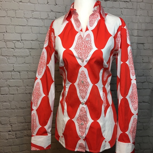 Harold's Tops - ❤️4 for $20 Harold’s Button Down Pattern Top